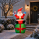 Aga Nafukovací LED Santa Claus 185 cm