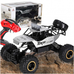 Aga RC auto Rock Crawler 1:12 4WD METAL strieborné