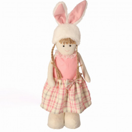 Dievčatko z látky na teleskopických nohách 75 cm