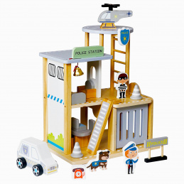 B70F DREWNIANY POSTERUNEK POLICJI         KOMISARIAT DOM