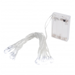 Linder Exclusiv Vianočný reťaz na batérie 30 LED Studená biela