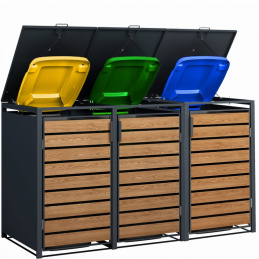 Kryt pre 3 odpadkové koše