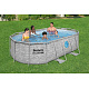 BESTWAY Power Steel Swim Vista bazén s oknom 427x250x100 14x8FT 7v1