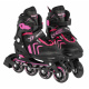Kolieskové korčule, korčule, sada 4 v 1 39-43 ružová