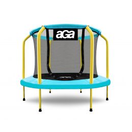 Aga Detská trampolína 150 cm Svetlo modro-žltá