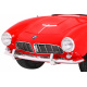 BMW 507 Retro detské elektrické auto červené + LED audio + diaľkové ovládanie + eko koža + EVA + pomalý štart
