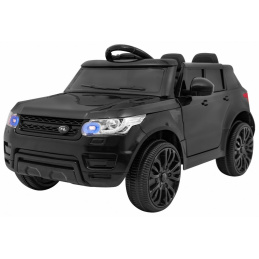 Autíčko s batériovým štartom čierne + diaľkové ovládanie + bezpečnostné funkcie + MP3 LED Autíčko s batériovým štartom čierne + diaľkové ovládanie + bezpečnostné funkcie + MP3 LED