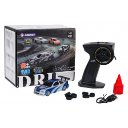 Autíčko R/C na drift 1:43 Modré + Príslušenstvo