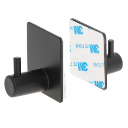 Aga Samolepiaci kúpeľňový háčik Čierny