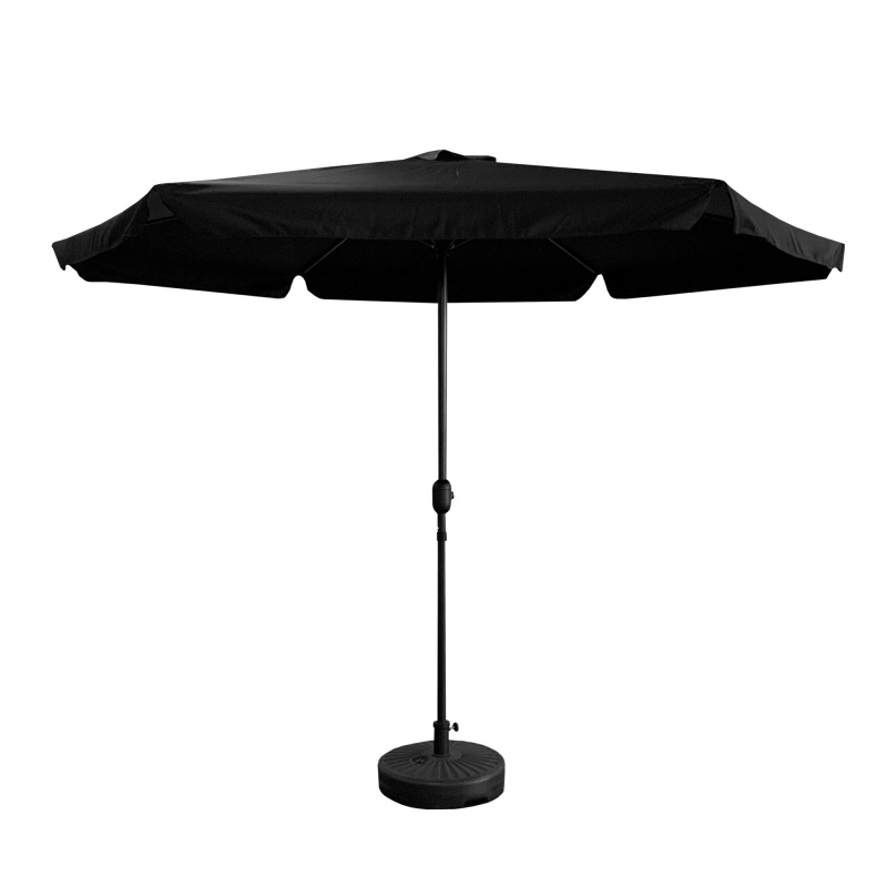 Aga Záhradný slnečník 300 cm MR2027 Čierny