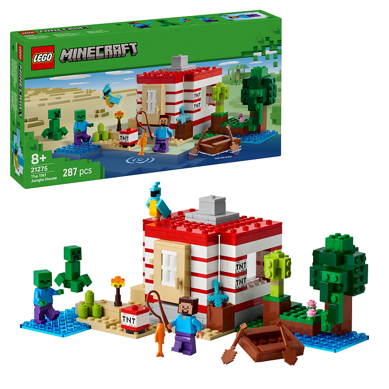 LEGO® Minecraft® 21275 TNT dom v džungli