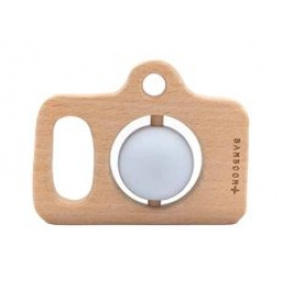 BAMBOOM Fotoaparát drevo&silikón Modrý 4m+