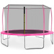 Aga SPORT FIT Trampolína 430 cm Pink + vnútorná ochranná sieť