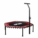 Aga FITNESS Trampolína 130 cm Červená + madlo
