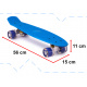 Aga Frisbee skateboard LED kolieska modrá