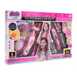 Súprava na pletenie vrkôčikov s bižutériou