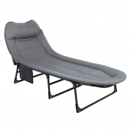 Aga Kempingové skladacie lehátko Sivé Aga Kempingové skladacie lehátko Sivé