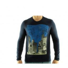 CALVIN KLEIN Tričko cmp84q Námornícka modrá