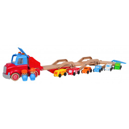 Drevená Prepravka + Autá