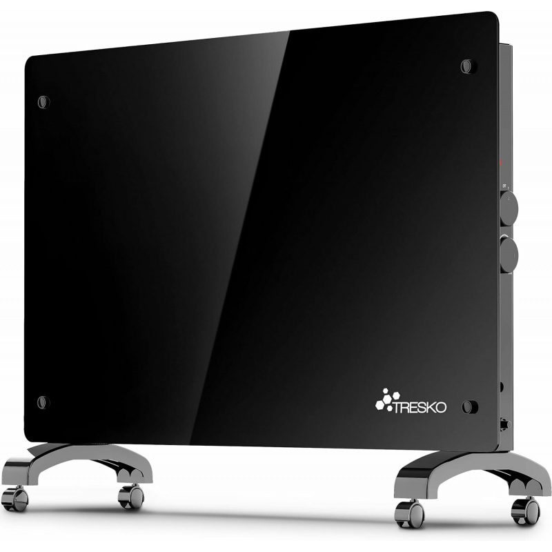 Tresko Sklenený konvektor 1500 W GPH-15 Čierny