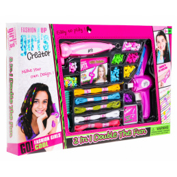 Sada korálikov a náramkov do vlasov pre deti 5+ Stroje na zapletanie + príslušenstvo