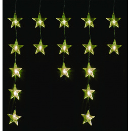 Linder Exclusiv Vianočný svetelný záves Hviezdy 40 LED Teplá biela