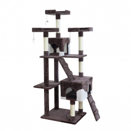Aga Škrabadlo pre mačky 170 cm Hnedobiele