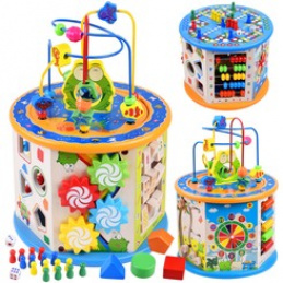 Drevená triedička vzdelávacích kociek 8v1 ZA4117 Drevená triedička vzdelávacích kociek 8v1 ZA4117