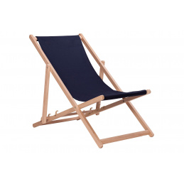Aga Drevené skladacie lehátko Dark Blue