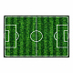 Aga4Kids Detský koberec futbalové ihrisko 100×50 cm