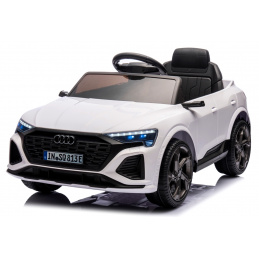 AUDI SQ8 BIELE Auto na akumulátor EVA Koža pilot Akumulátor lítium-iónový