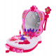 Interaktívny prenosný toaletný stolík pre dievčatá 3+ Zrkadlo + kozmetika + príslušenstvo