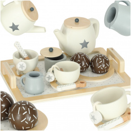 Aga Drevený kávový servis pre deti 14 dielov