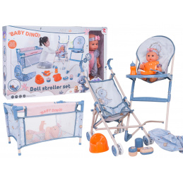 MEGA Sada DINUŚ s Bábikou + Príslušenstvo