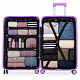 Aga Travel Sada cestovných kufrov MR4673 Žltá/Fialová