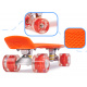 Aga Frisbee skateboard LED kolieska oranžová