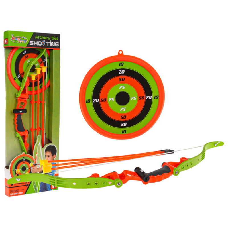 Sada lukostrelca s terčom a šípmi