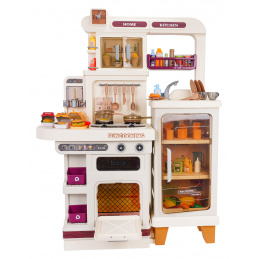 MEGA Kuchyňa s funkciou svetiel, zvukov a pary + príslušenstvo Béžová