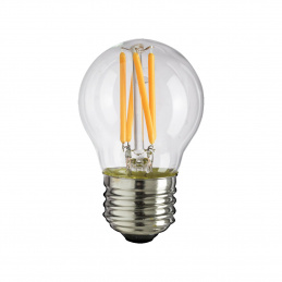 LED žiarovka - E27 - G45 - 6W - 510Lm - filament - teplá biela