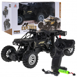 Rock Explorer 4x4 kovové pásové vozidlo pre deti 8+ na diaľkové ovládanie 1:18 gumové 6 kolies