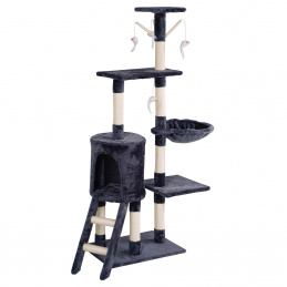 Aga Škrabadlo pre mačky 47x35x136 cm Tmavo sivá Aga Škrabadlo pre mačky 47x35x136 cm Tmavo sivá