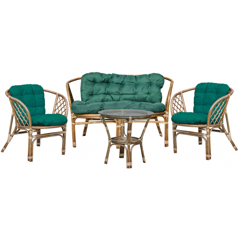 Aga Ratanová zostava BAHAMA Grey Dark Green