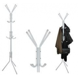 Stojanový vešiak 175 x 42 cm Biely ISO 5342