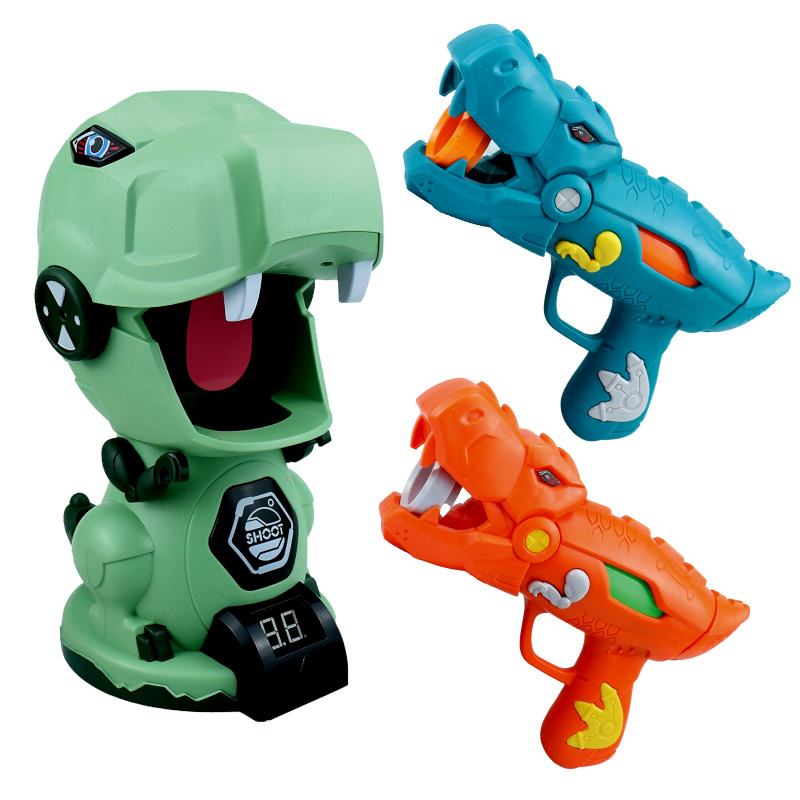 Aga4Kids Pištoľ na penové loptičky s terčom v tvare dinosaura