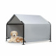 Aga Prístrešok pre domáce zvieratá 118x120x97 cm Sivý