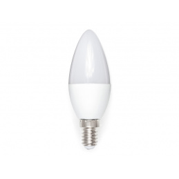 LED žiarovka C37 - E14 - 6W - 530 lm - studená biela