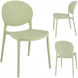 Plastová stolička JUSTIN šalvia