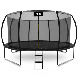 Aga SPORT EXCLUSIVE Trampolína 430 cm Čierna + ochranná sieť + rebrík