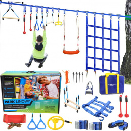 Prenosná prekážková dráha pre deti - lanový park