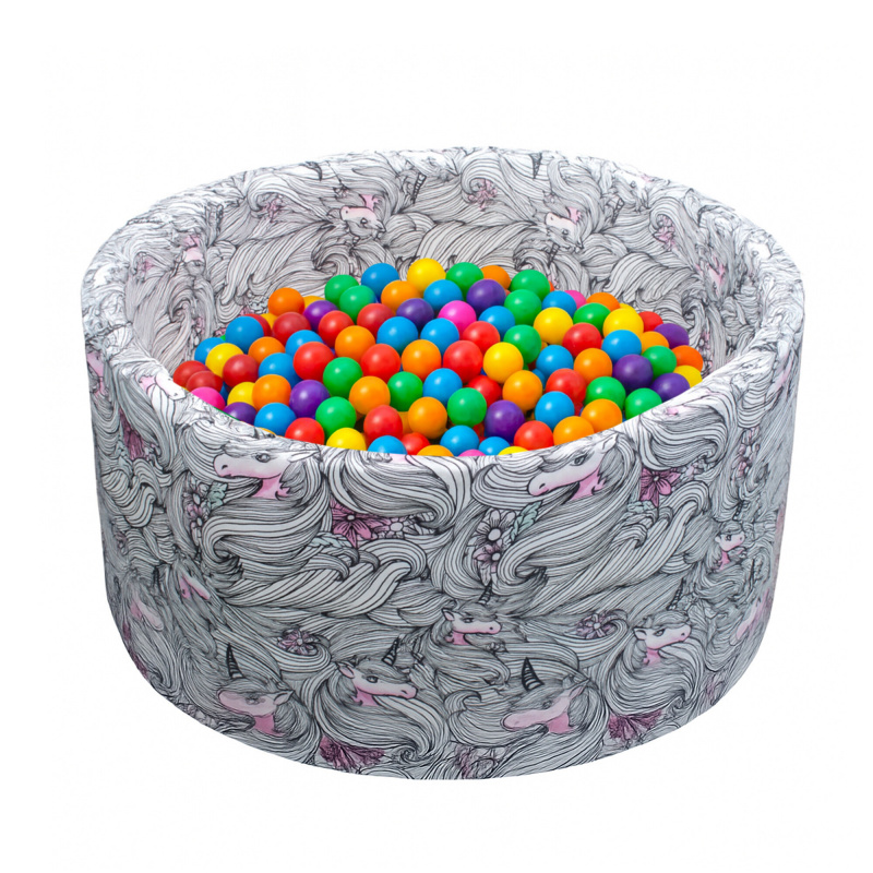 Aga Suchý bazén 90x40 cm s loptičkami